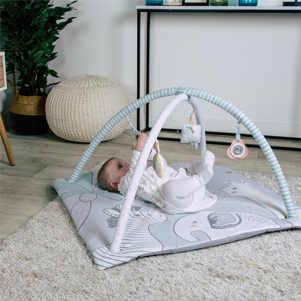 Red Kite Wooden Activity Arch with Play Mat & Activity Toys