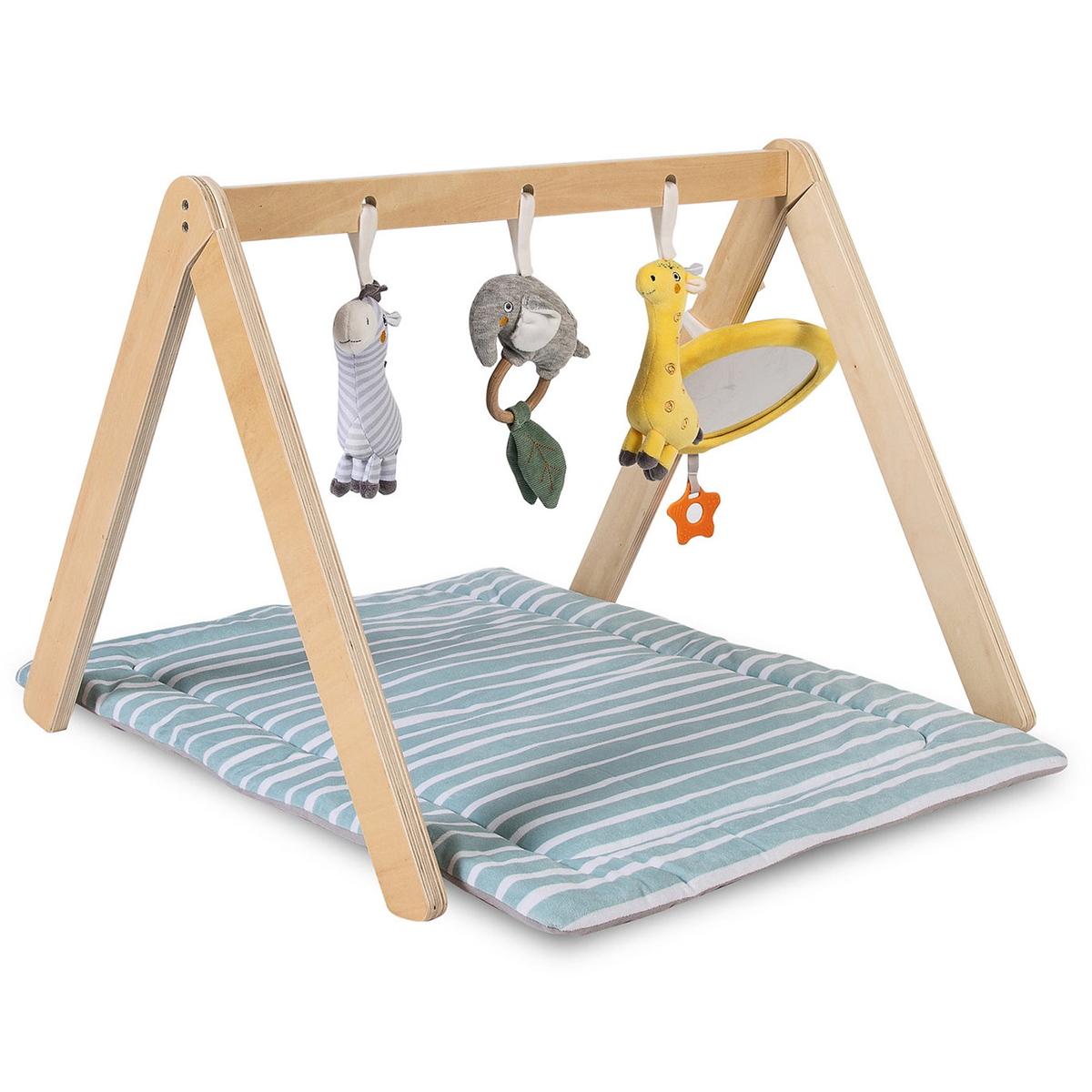 Red Kite Wooden Activity Arch with Play Mat & Activity Toys