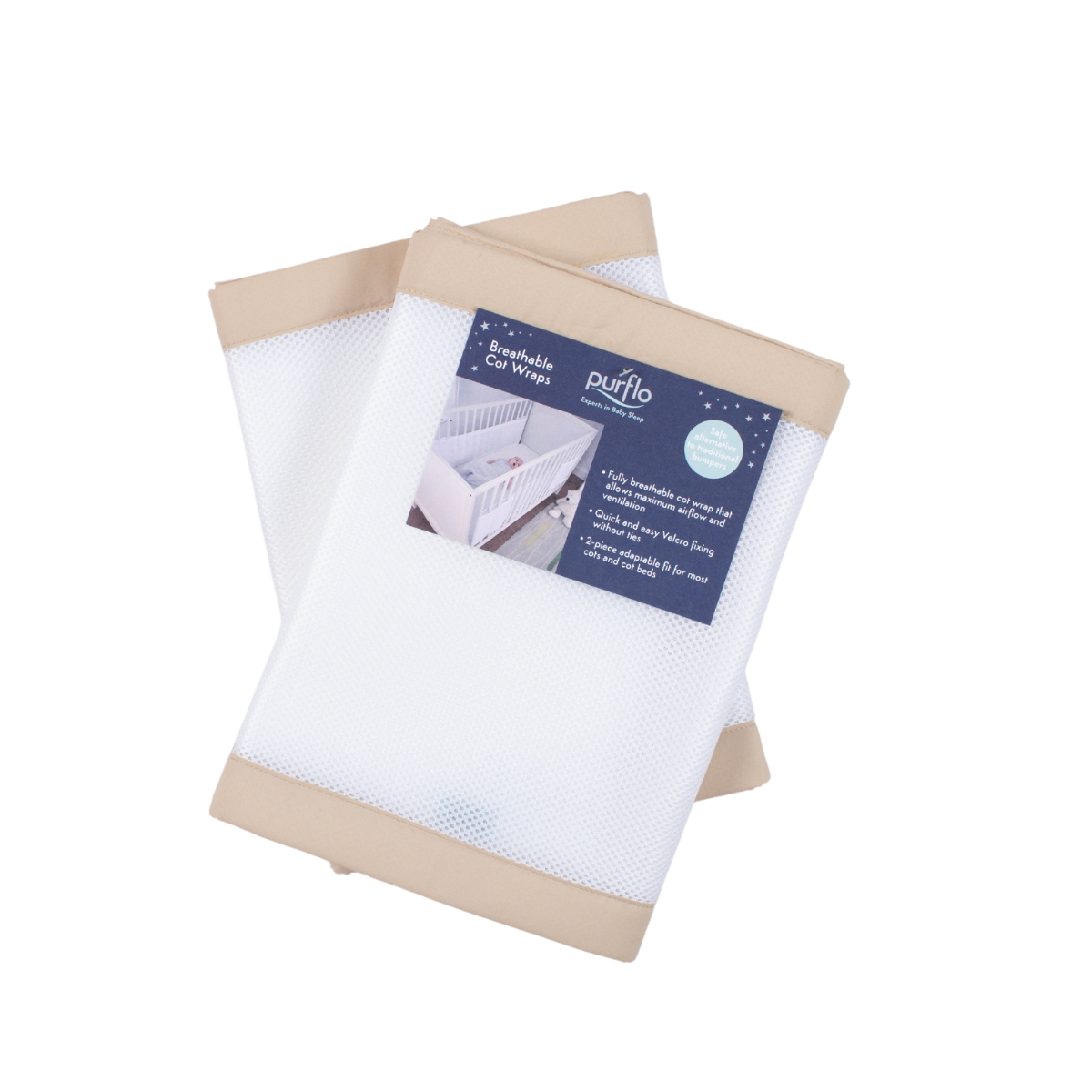 PurFlo Breathable Cot Wrap / Cot Bumpers