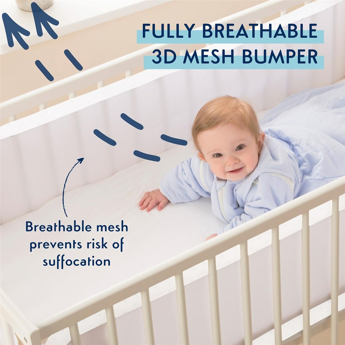 PurFlo Breathable Cot Wrap / Cot Bumpers