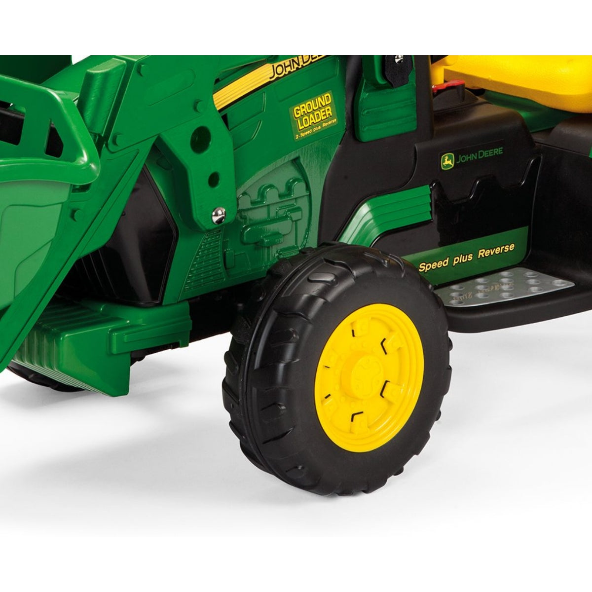 Peg Perego John Deere Ground Loader 12 Volt + Stake-Side Trailer