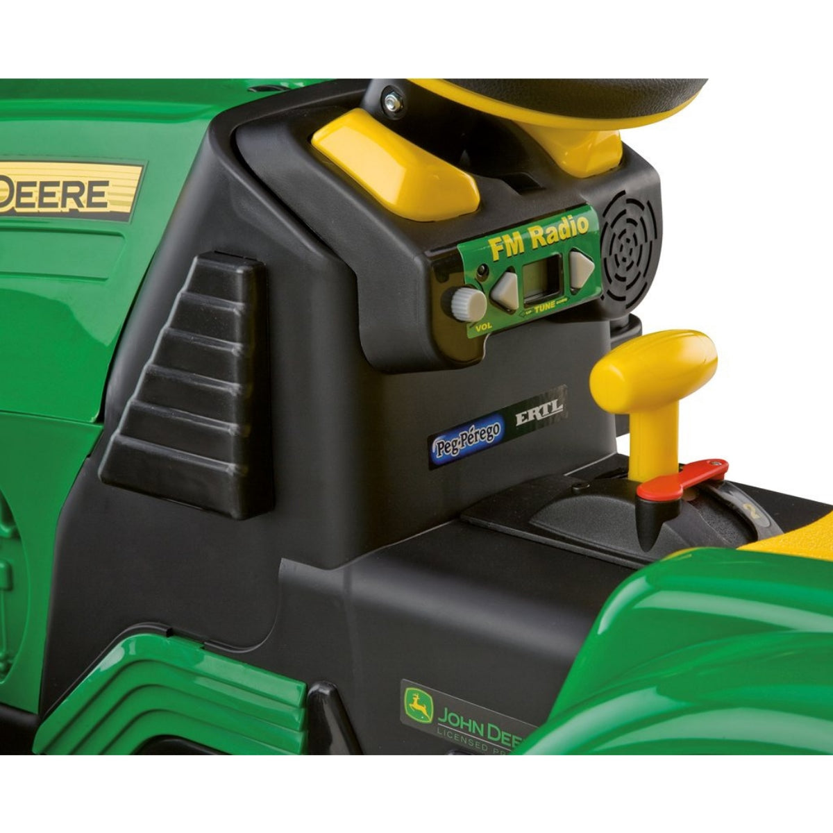 Peg Perego John Deere Ground Loader 12 Volt + Stake-Side Trailer