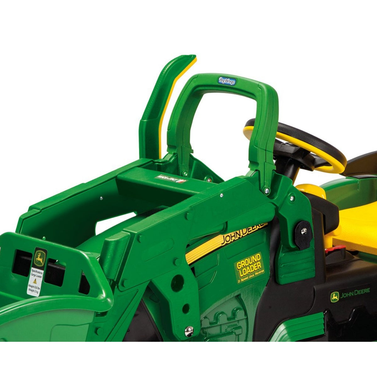 Peg Perego John Deere Ground Loader 12 Volt + Stake-Side Trailer
