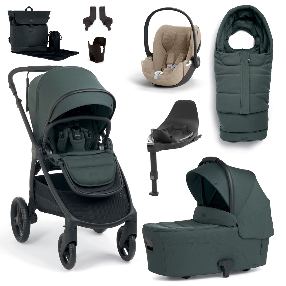 Mamas & Papas Ocarro² Travel System Bundle with Cloud T Plus