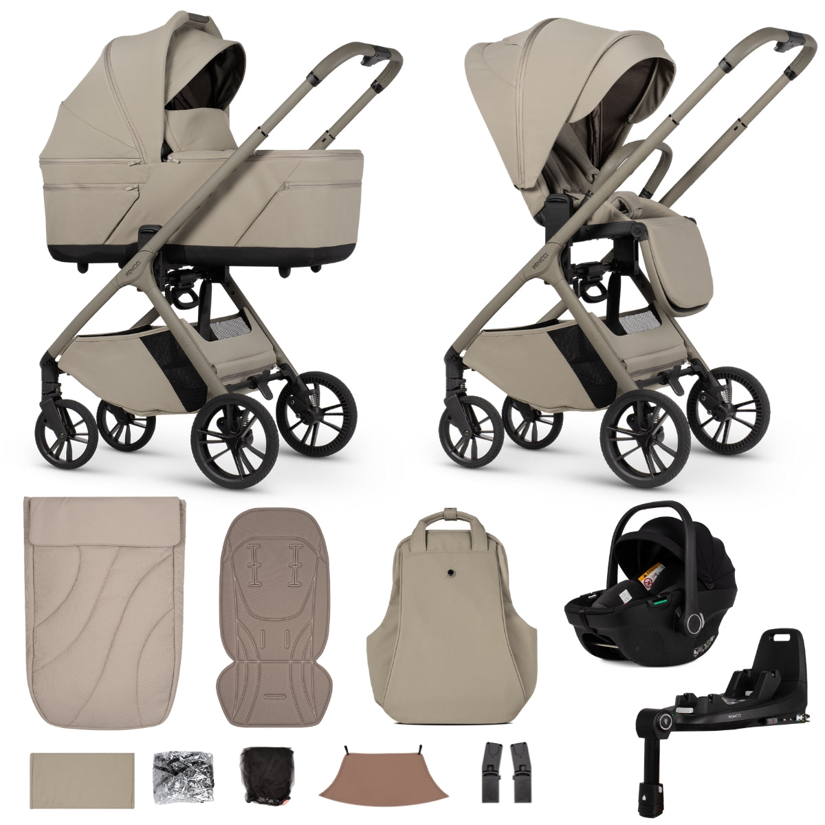 Venicci Tila 4-in-1 with Tiago 360 Car Seat & Base
