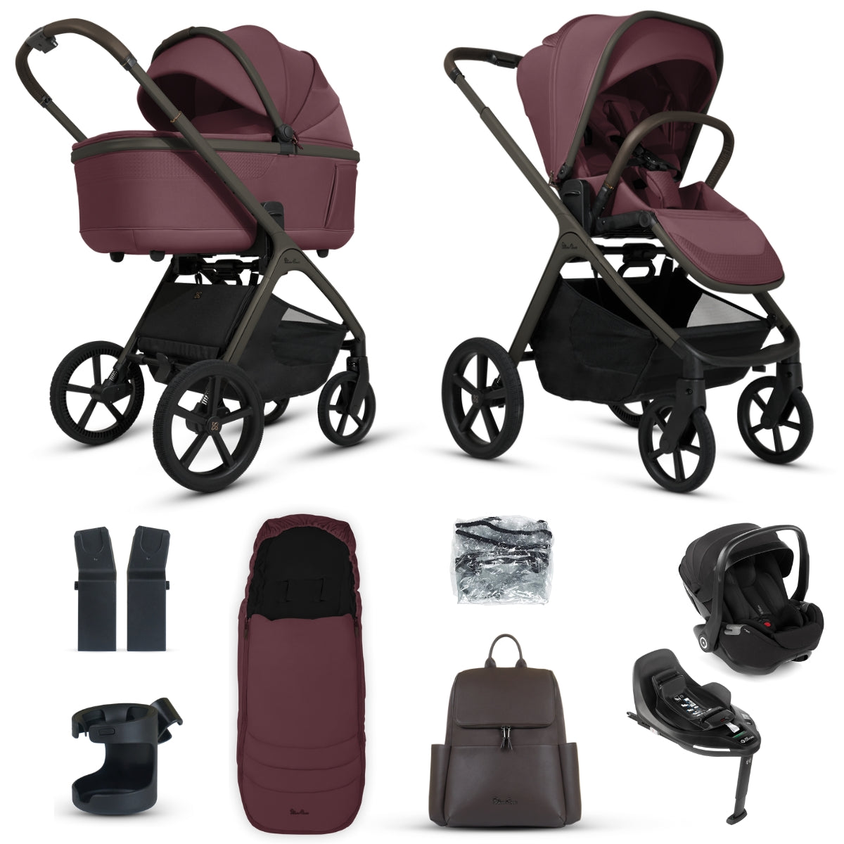 Silver Cross Cove Travel System Bundle with 360 Car Seat