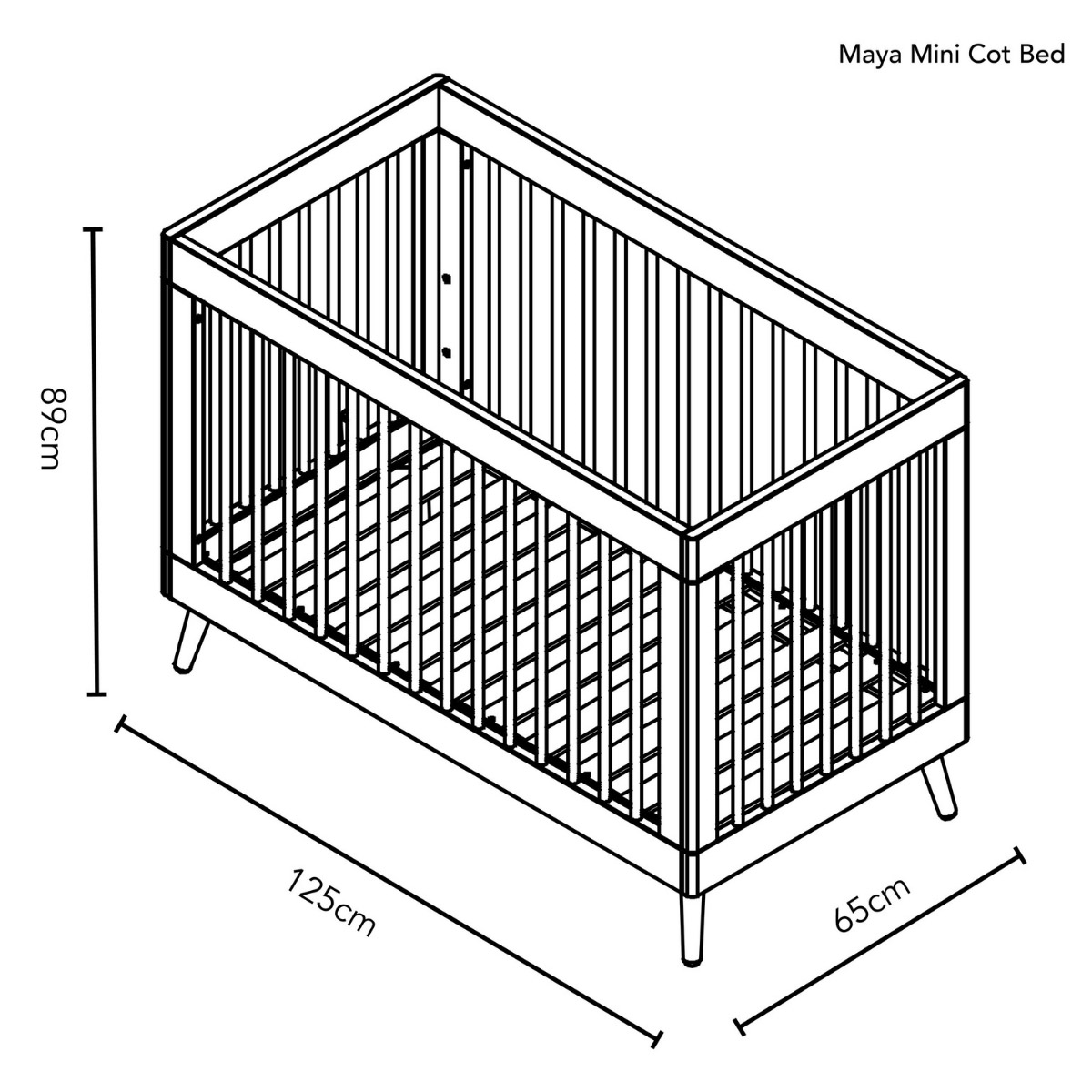OBaby Maya Mini Cot Bed