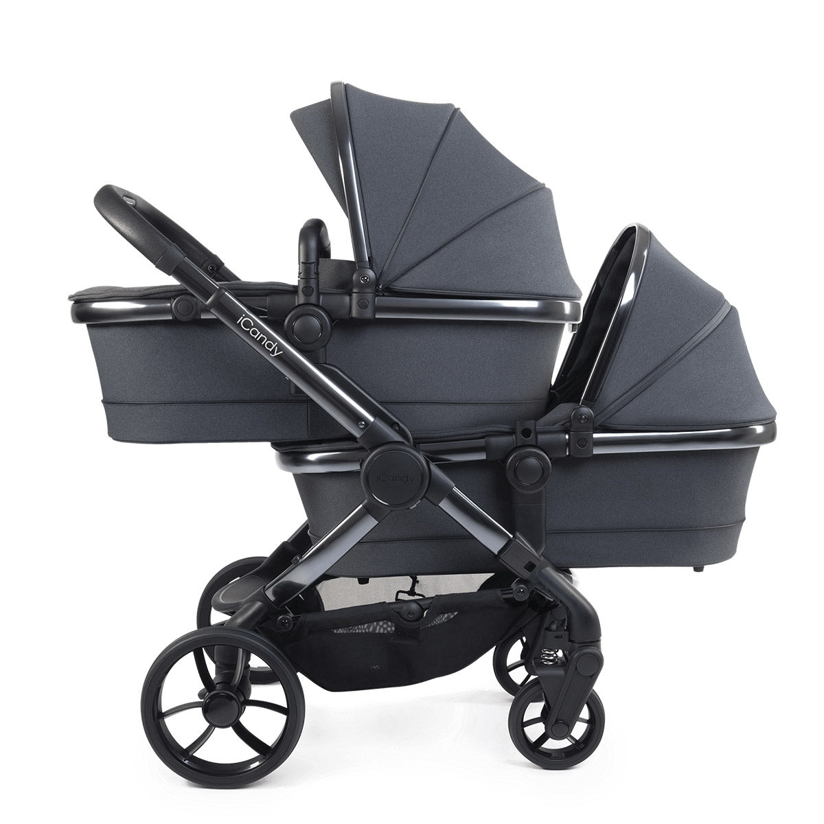 iCandy Peach 7 Combo Twin Phantom Pushchair, Dark Grey