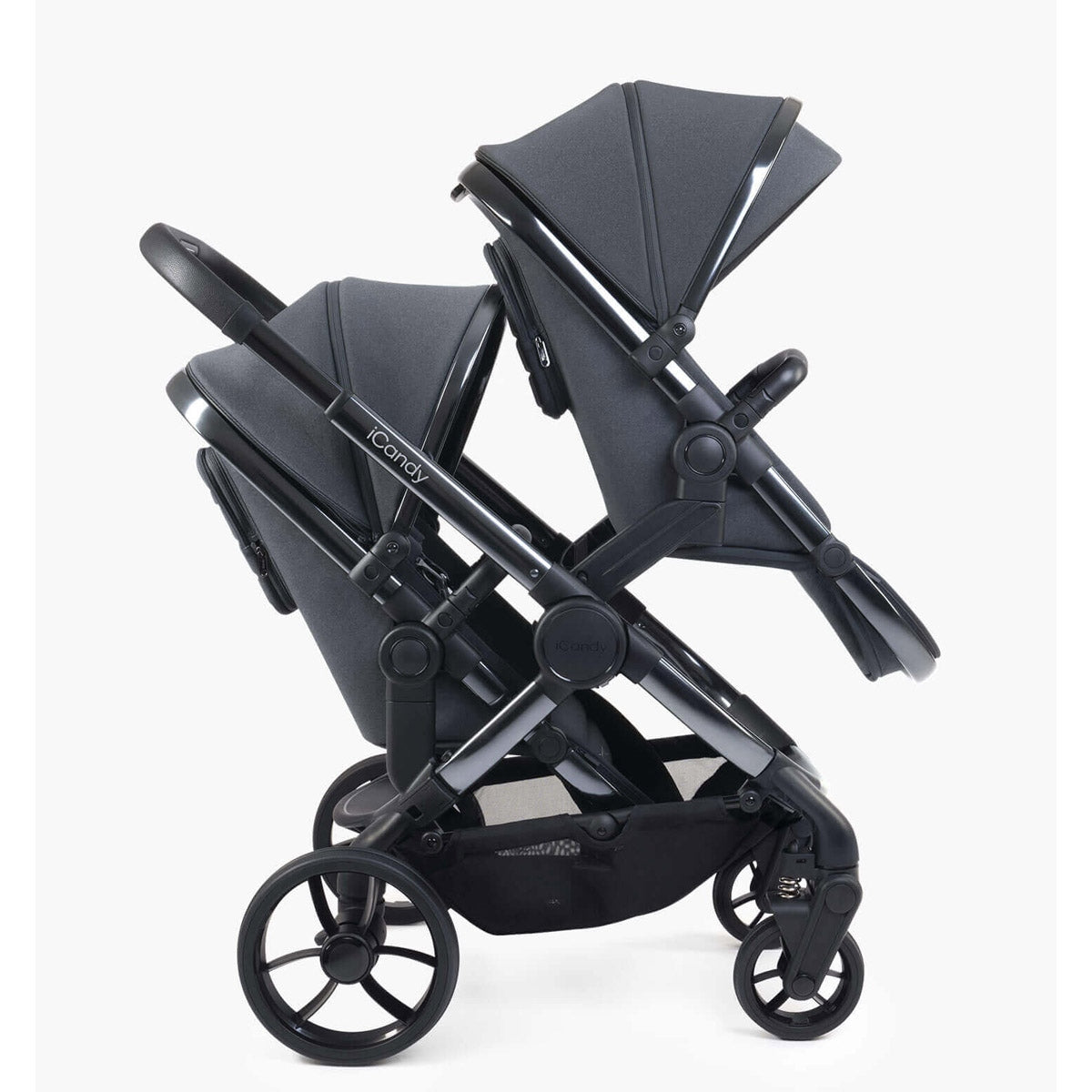 iCandy Peach 7 Combo Twin Phantom Pushchair, Dark Grey