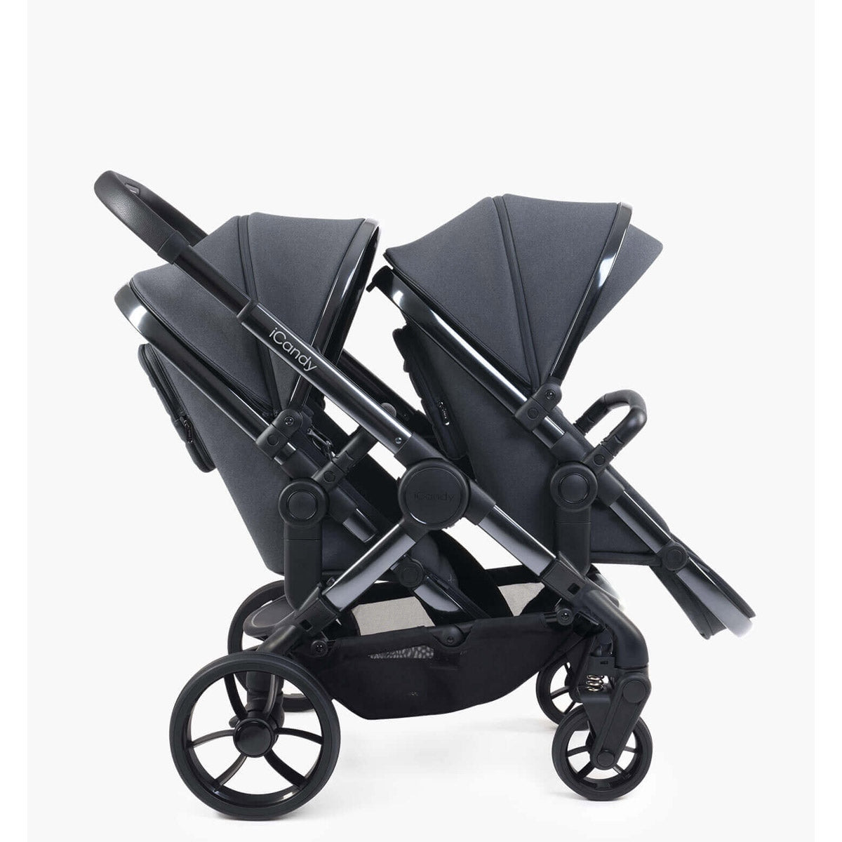 iCandy Peach 7 Combo Twin Phantom Pushchair, Dark Grey