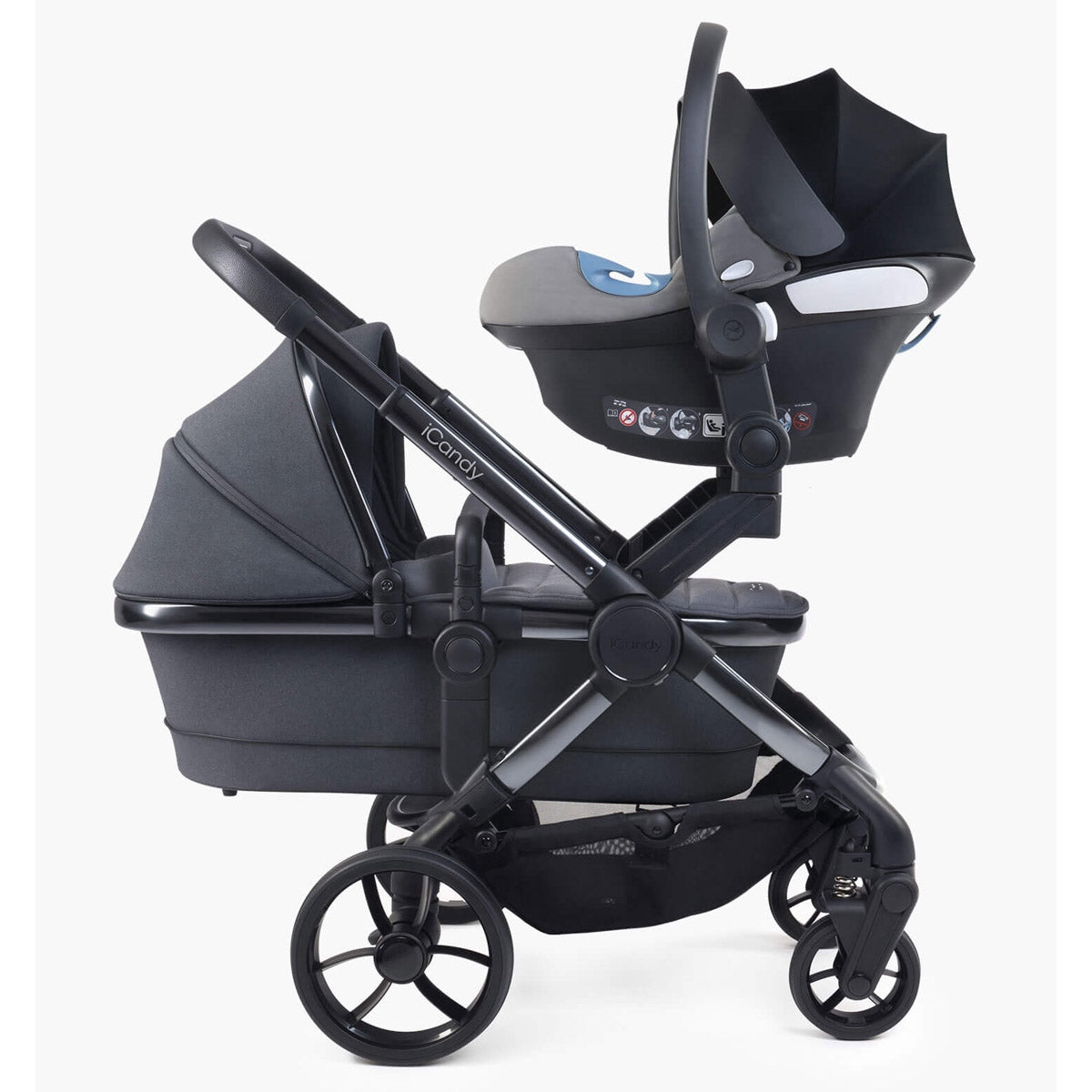 iCandy Peach 7 Combo Twin Phantom Pushchair, Truffle