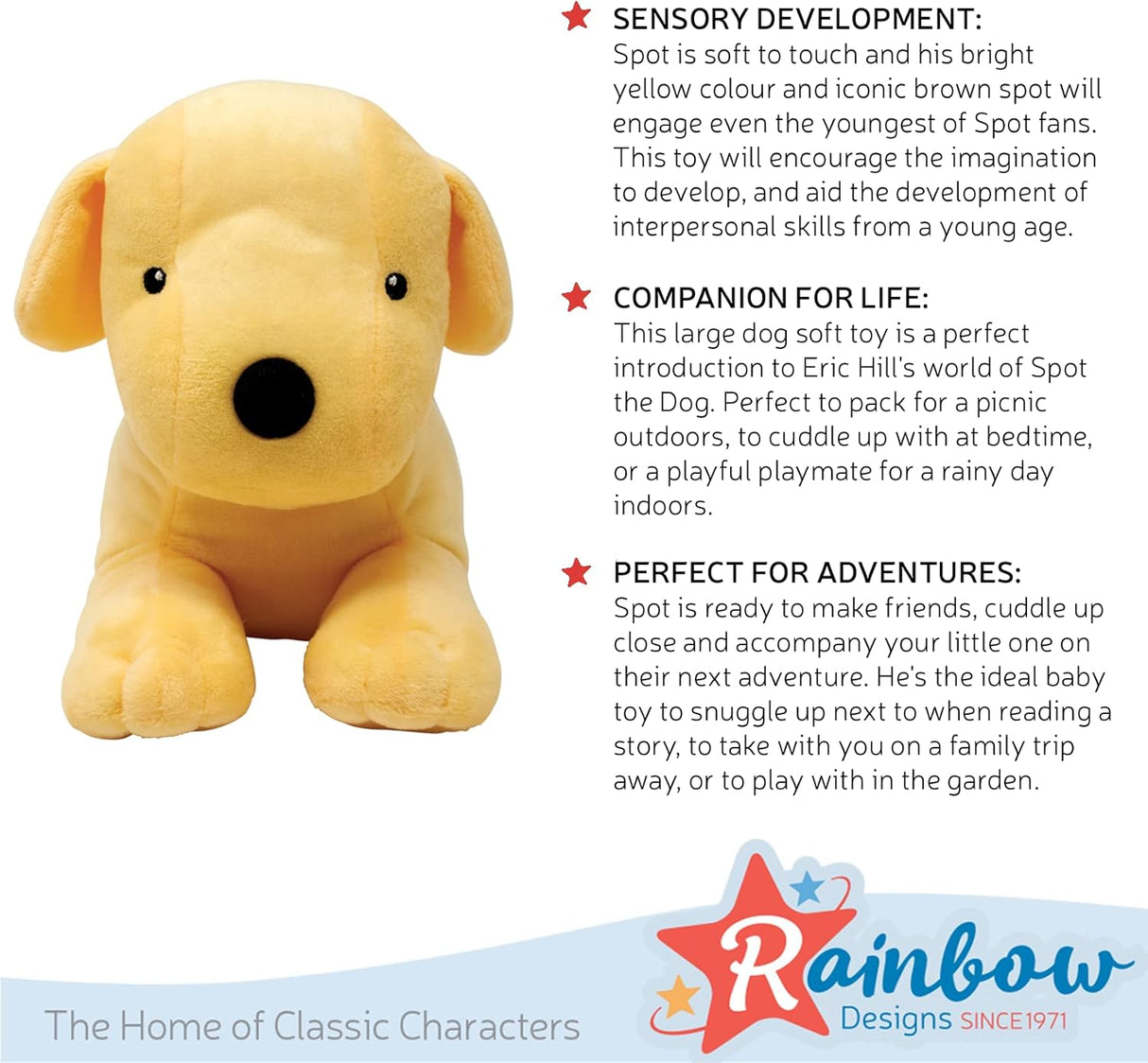Rainbow Designs Spot Large Soft Toy