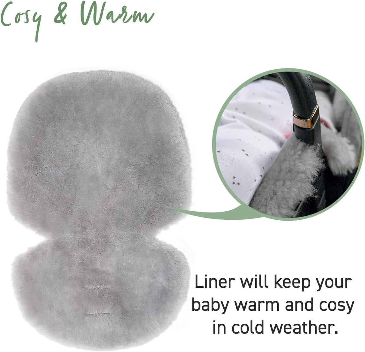Mamas & Papas Luxury Sheepskin Pushchair Liner