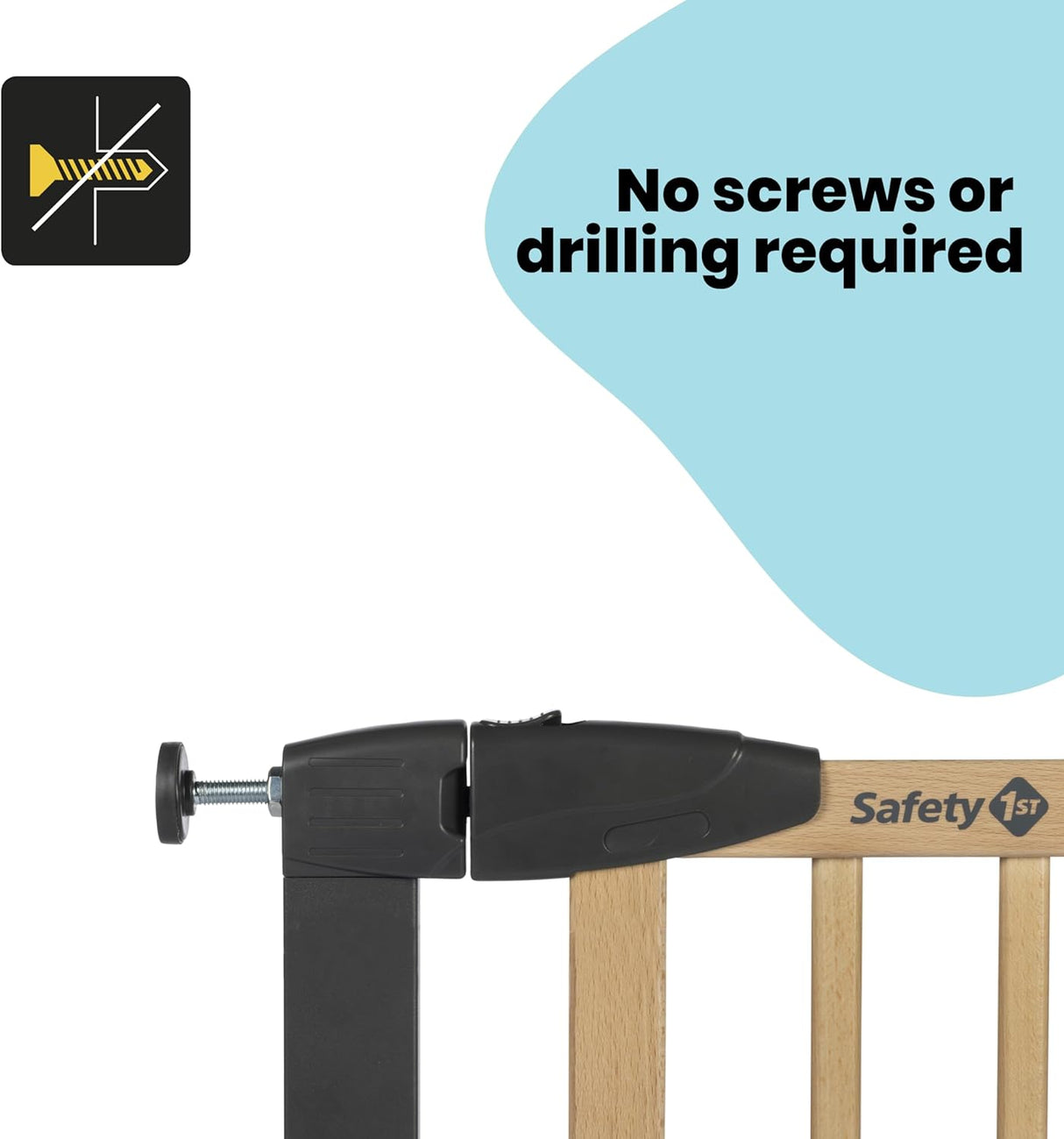 Safety 1st Simply Close Wood and Metal Safety Gate