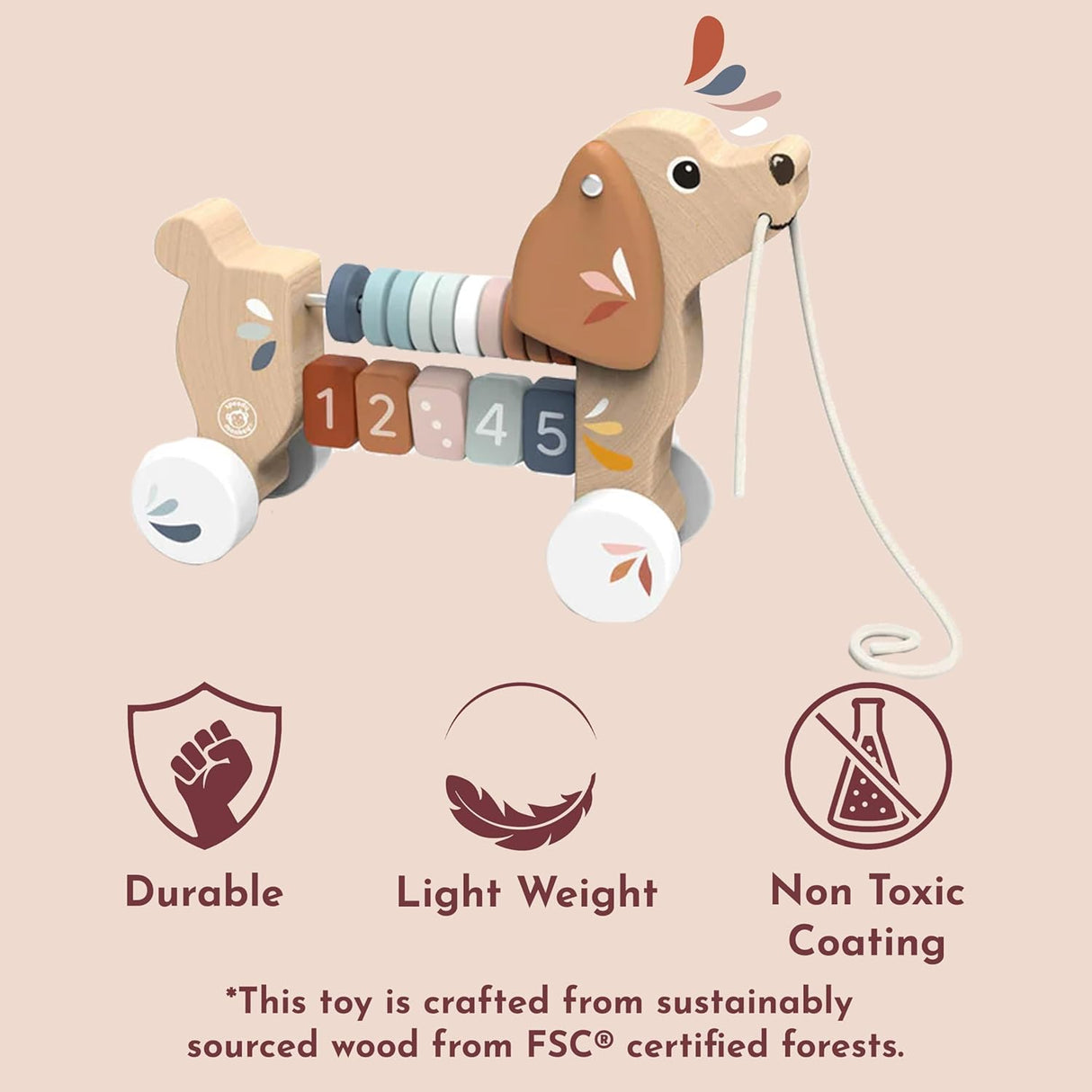 Speedy Monkey Puppy Pull Along