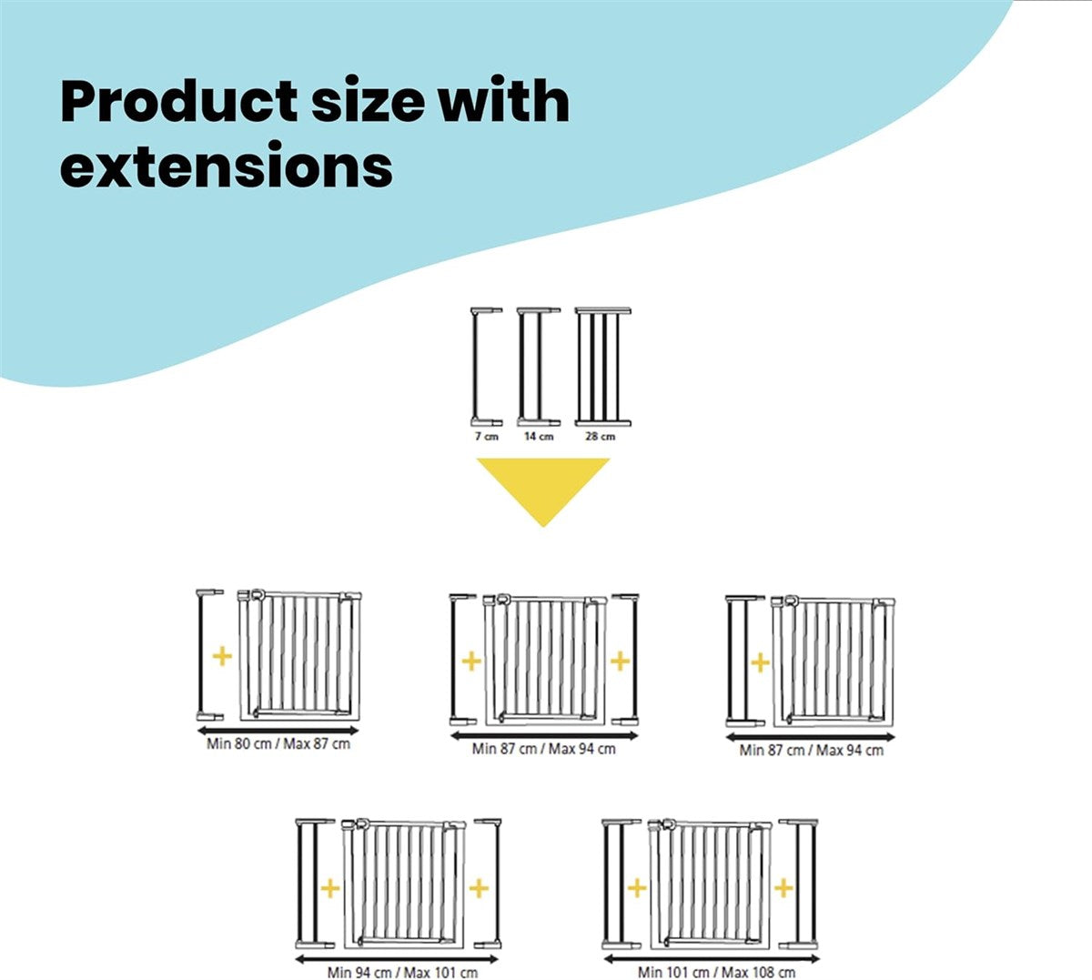 Safety 1st SecureTech Easy Close Metal Pressure Safety Gate (73-80cm)