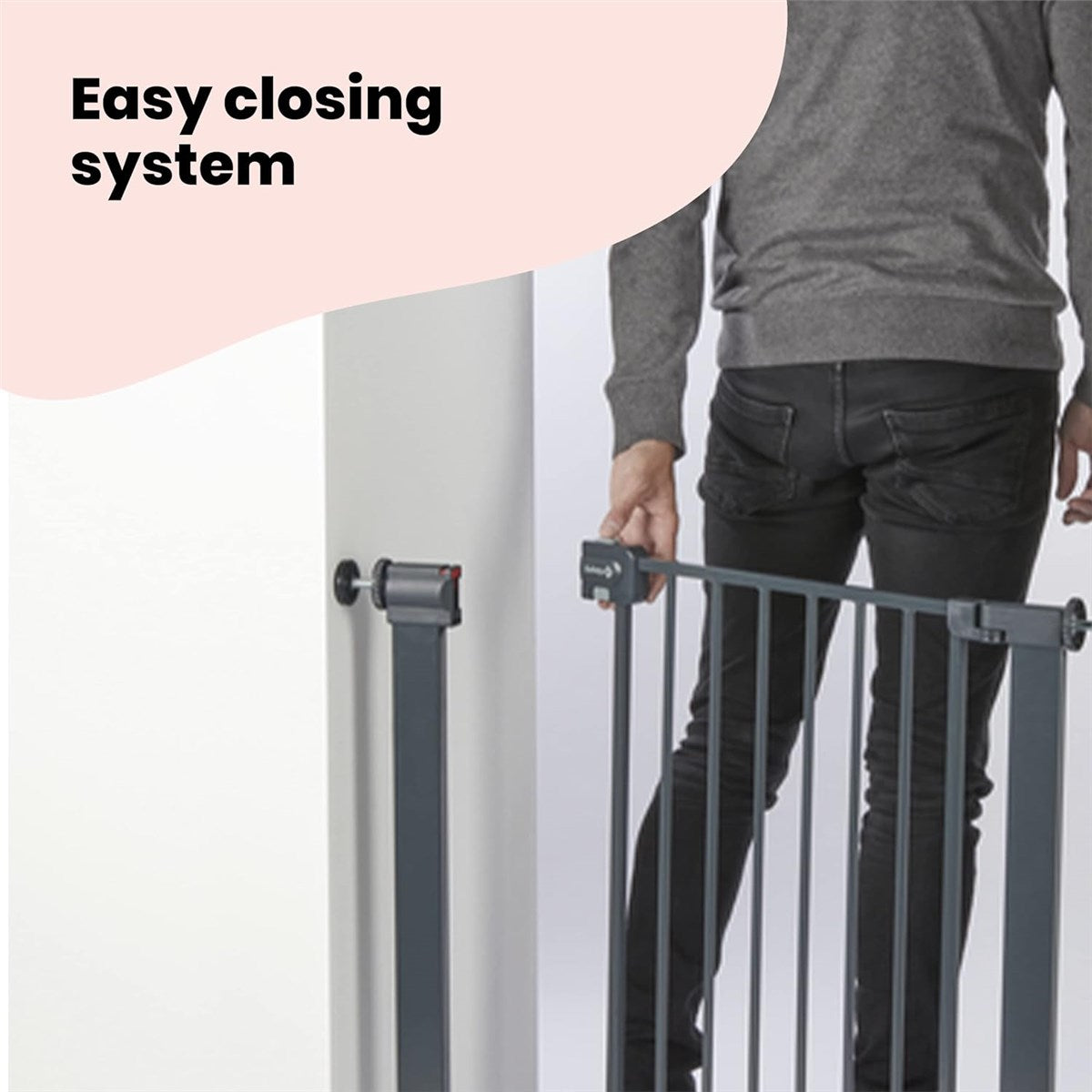 Safety 1st SecureTech Easy Close Metal Pressure Safety Gate (73-80cm)