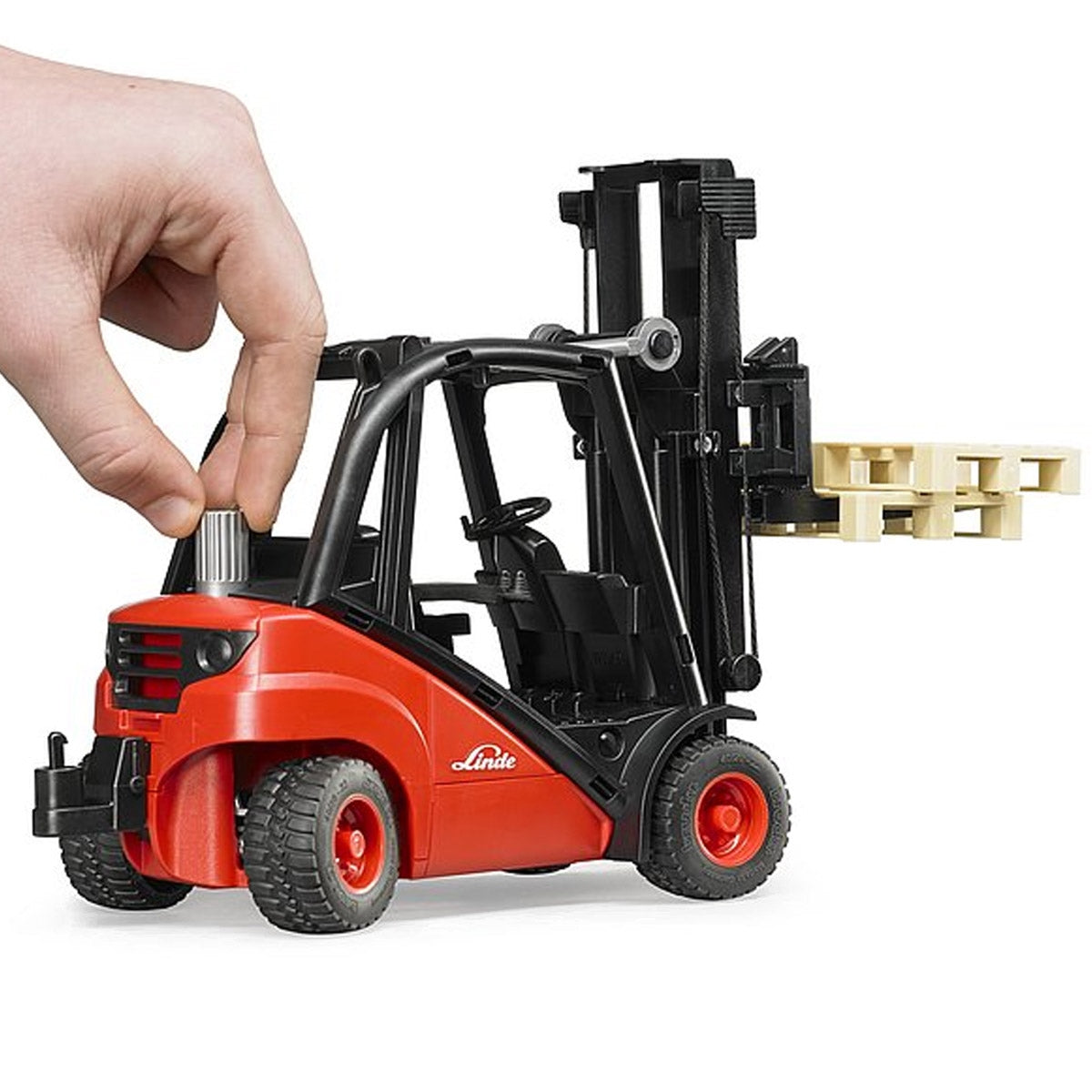 Bruder Linde H30D Toy Fork Lift with Pallet