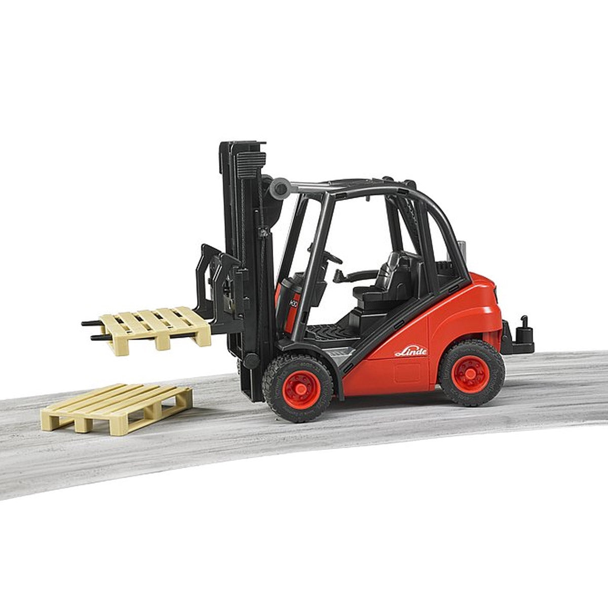 Bruder Linde H30D Toy Fork Lift with Pallet