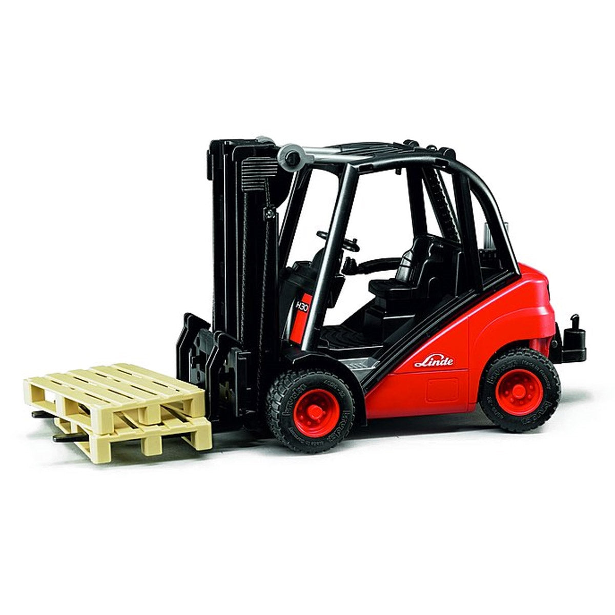 Bruder Linde H30D Toy Fork Lift with Pallet