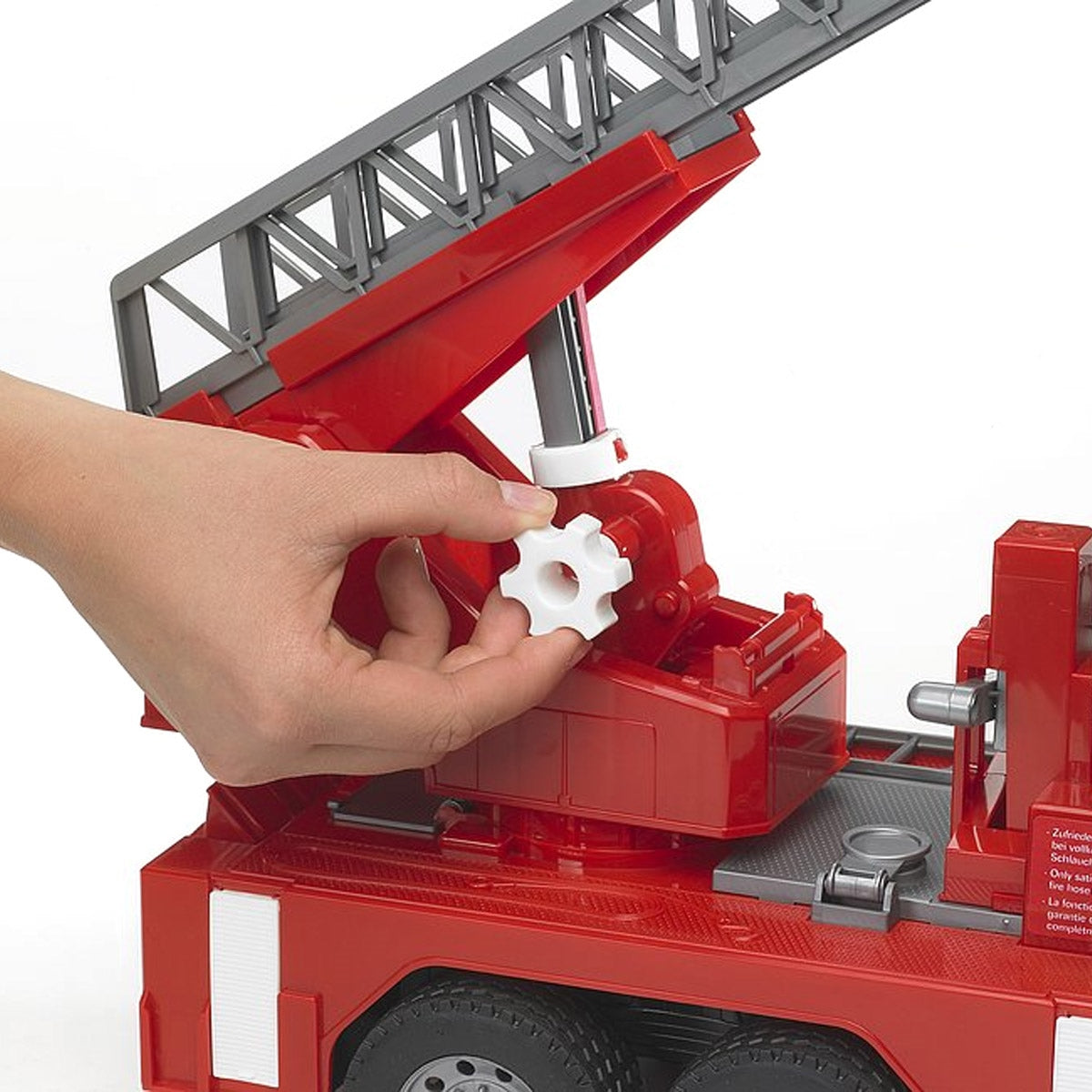 Bruder MAN Fire Engine Toy Truck with Water Pump, Lights and Sound Module