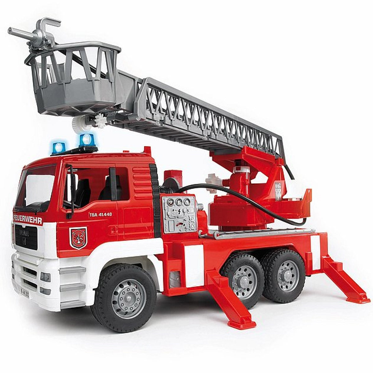 Bruder MAN Fire Engine Toy Truck with Water Pump, Lights and Sound Module