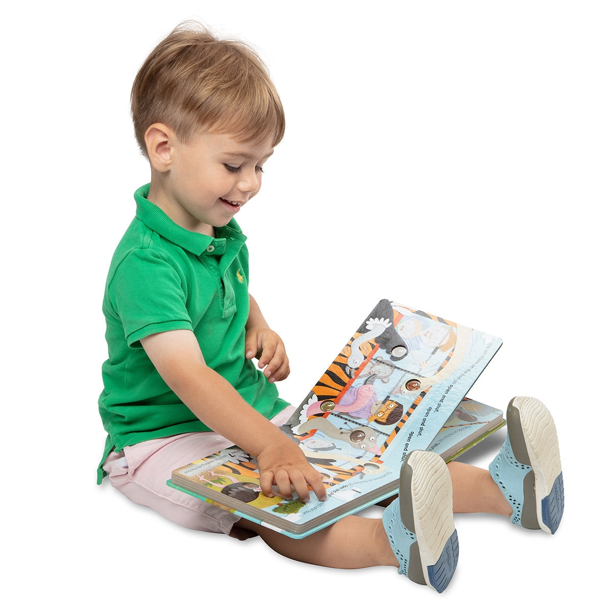 Melissa & Doug Poke-A-Dot Interactive Book, The Wheels on the Bus Wild Safari