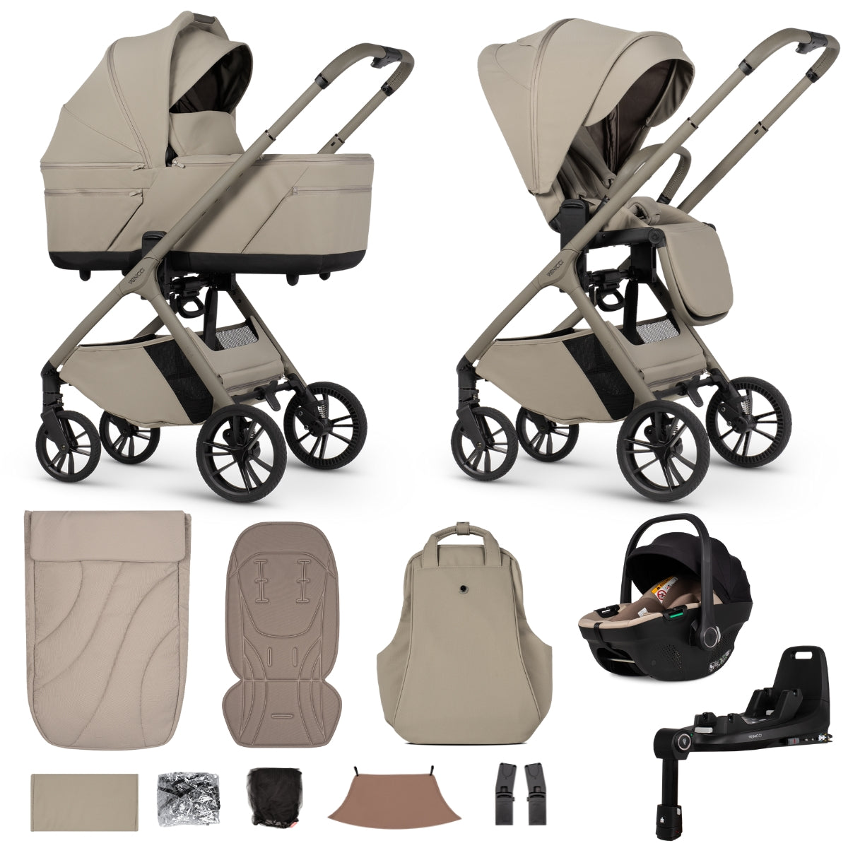 Venicci Tila 4-in-1 with Tiago 360 Car Seat & Base