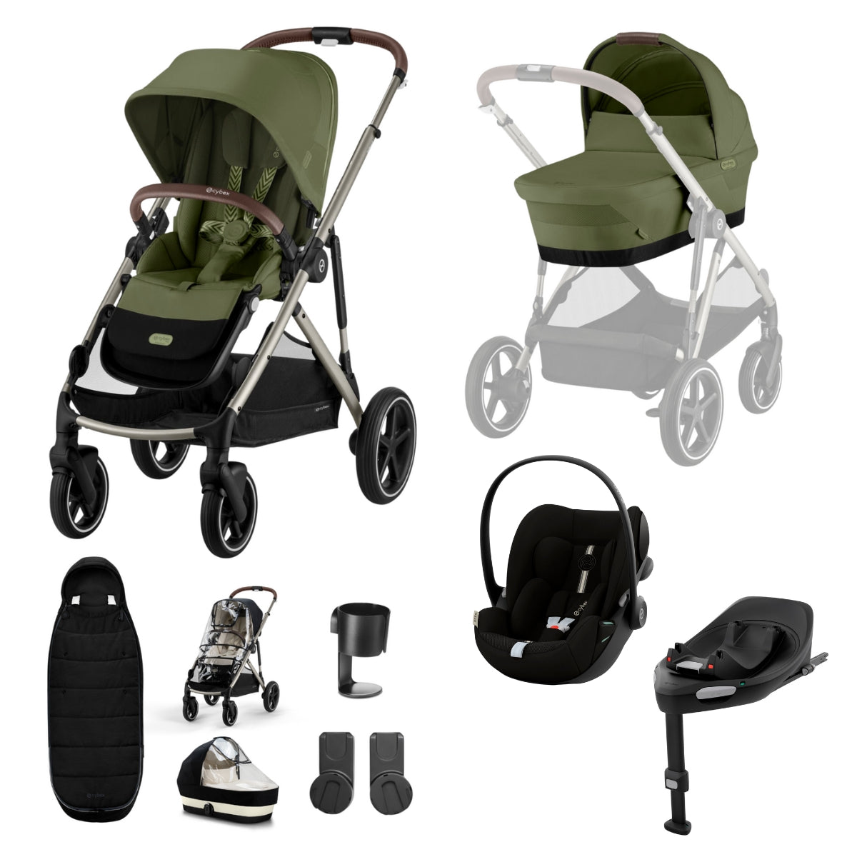 Cybex Gazelle S 11 Piece Travel System Bundle with Cloud G Plus