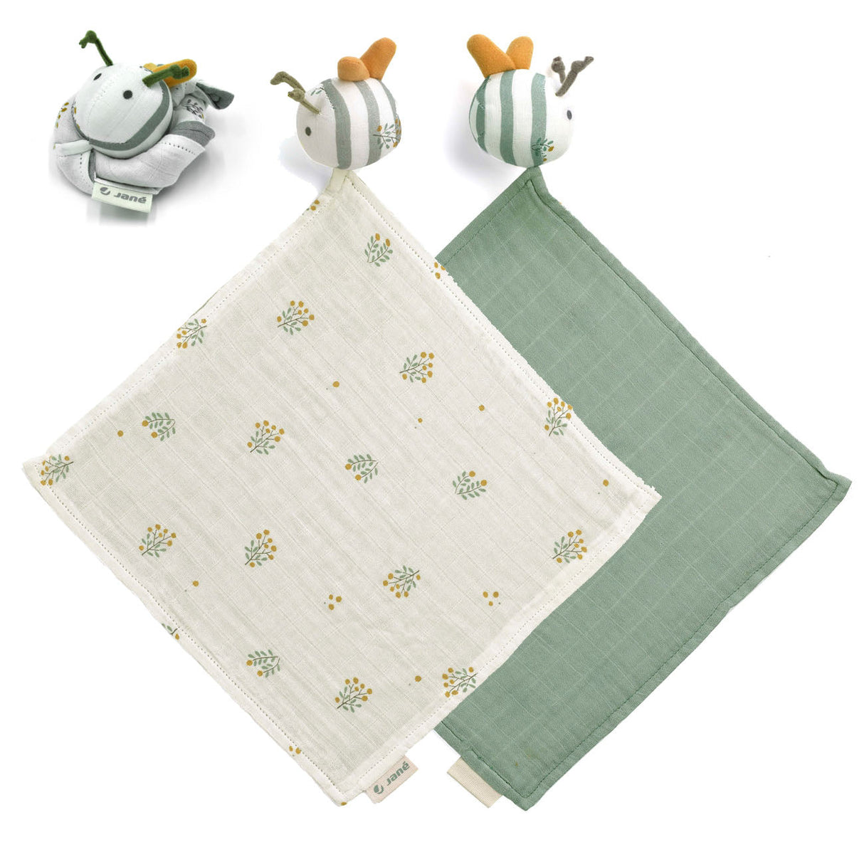 Jane Dou-Dou Reversible Bamboo Baby Security Blanket