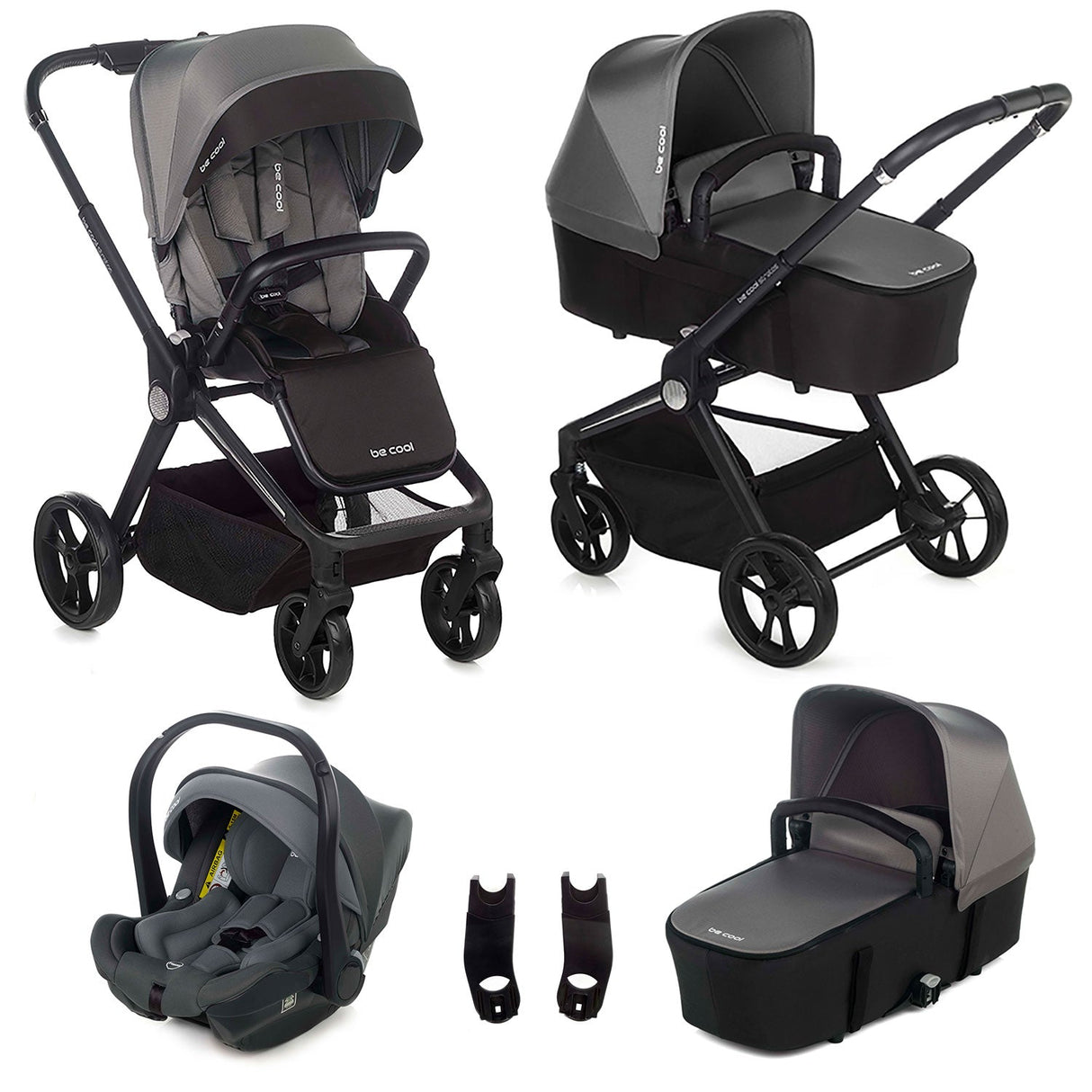 Be Cool Stratos 3in1: Pushchair + Carrycot + iSize Car Seat Travel System