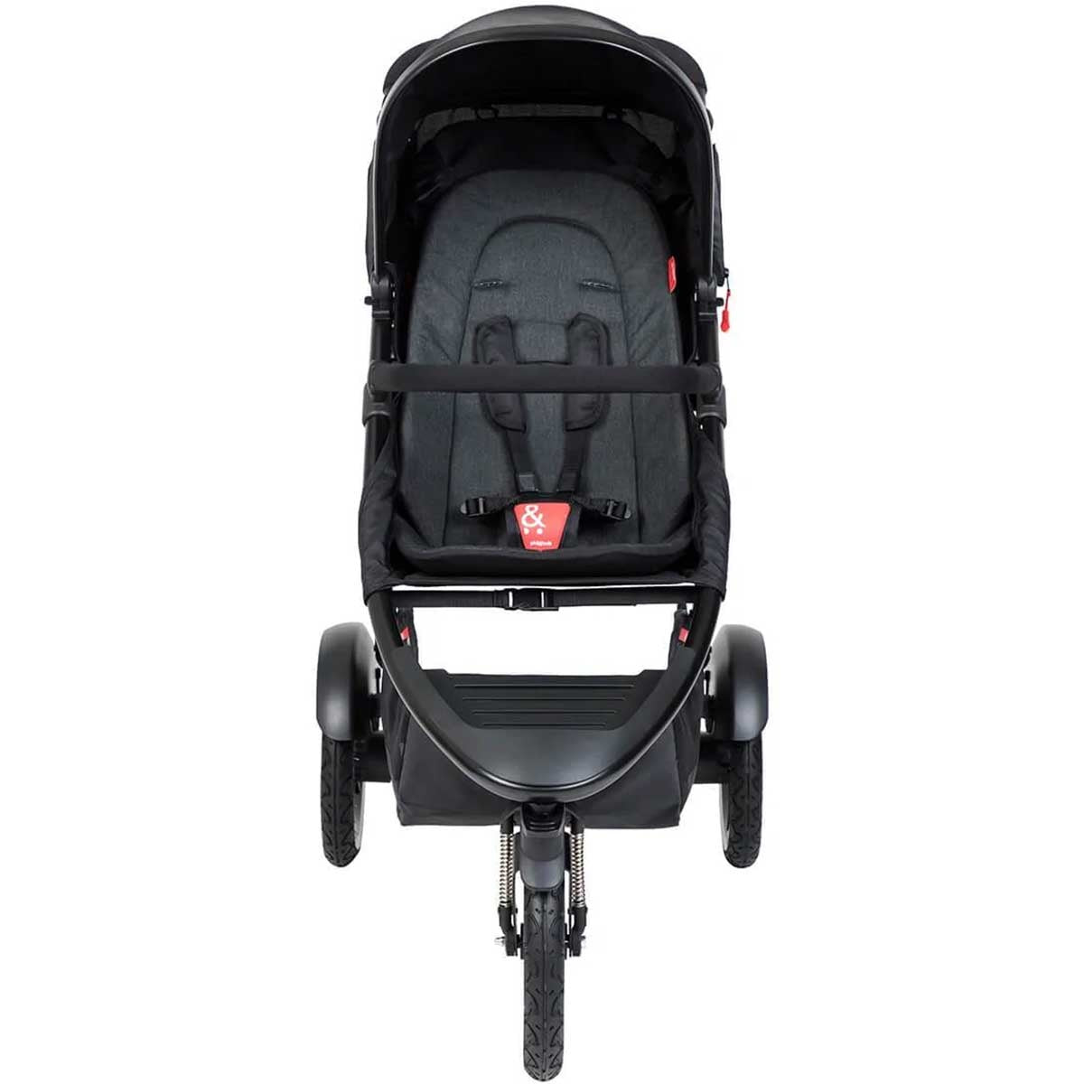 Phil & Teds Sport V6 Pushchair + Double Kit, Black