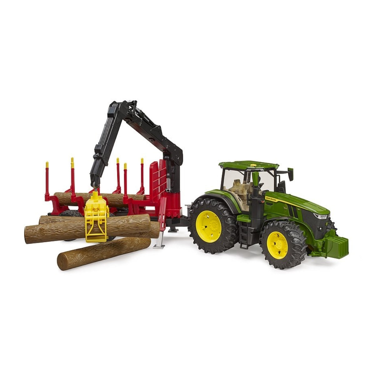 Bruder John Deere 7R 350 with Forestry Trailer