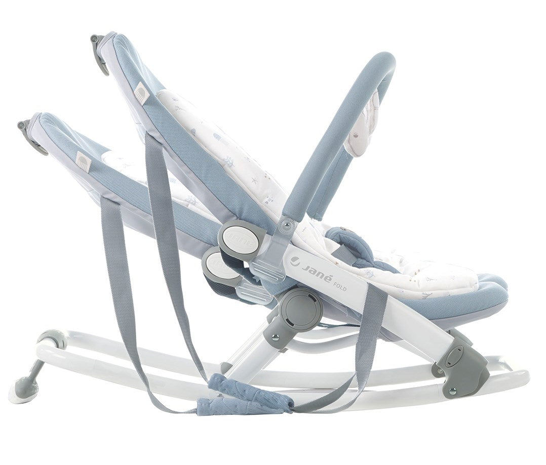 Jane Fold Rocker with toys arch