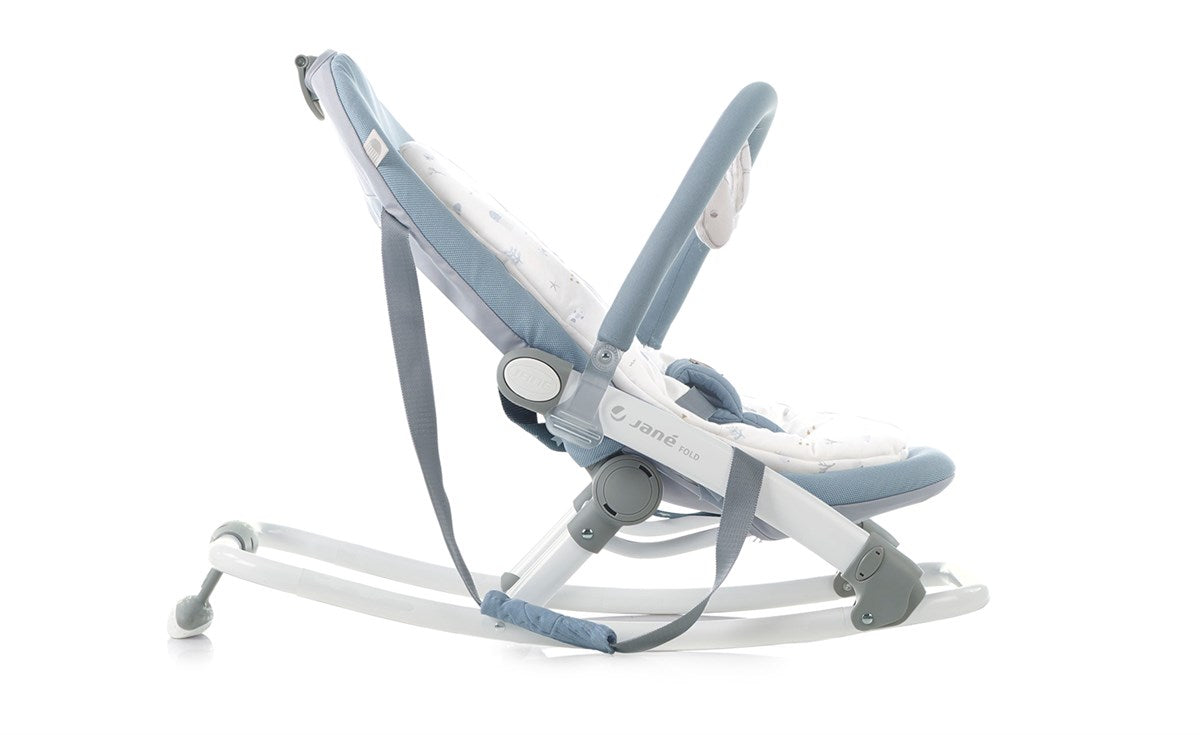 Jane Fold Rocker with toys arch