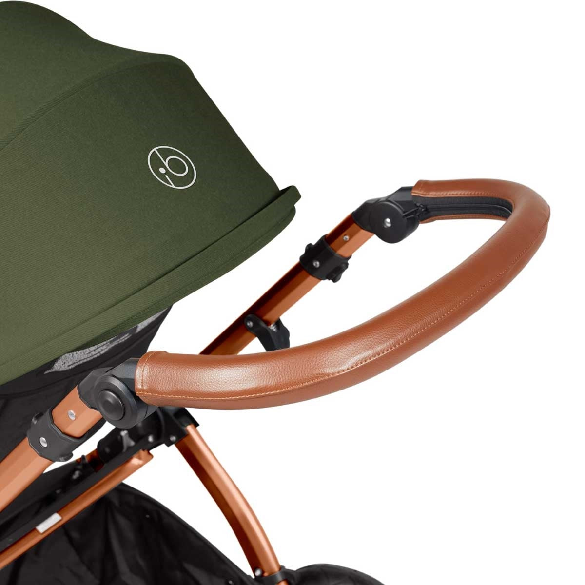 Ickle Bubba Stomp Luxe All-in-One Premium i-Size Travel System with ISOFIX Base, Bronze / Woodland / Tan