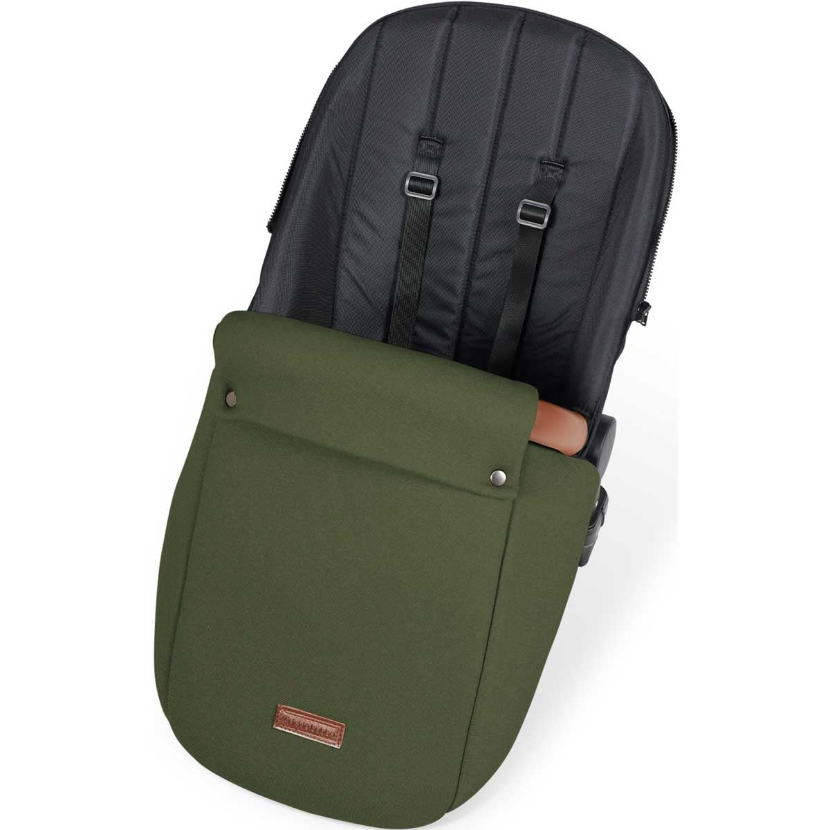 Ickle Bubba Stomp Luxe All-in-One Premium i-Size Travel System with ISOFIX Base, Bronze / Woodland / Tan