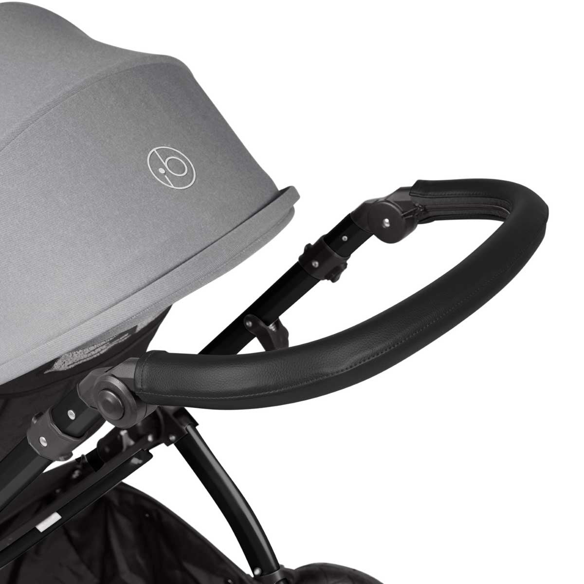 Ickle Bubba Stomp Luxe All-in-One Premium i-Size Travel System with ISOFIX Base, Black / Pearl Grey / Black