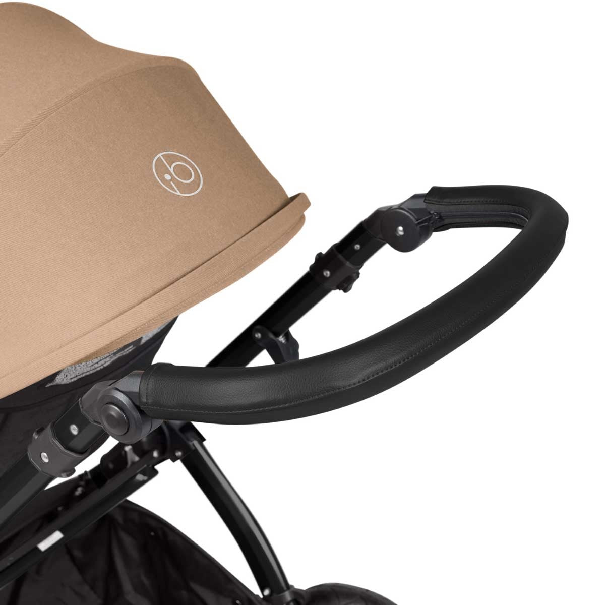 Ickle Bubba Stomp Luxe All-in-One Premium i-Size Travel System with ISOFIX Base, Black / Desert / Black