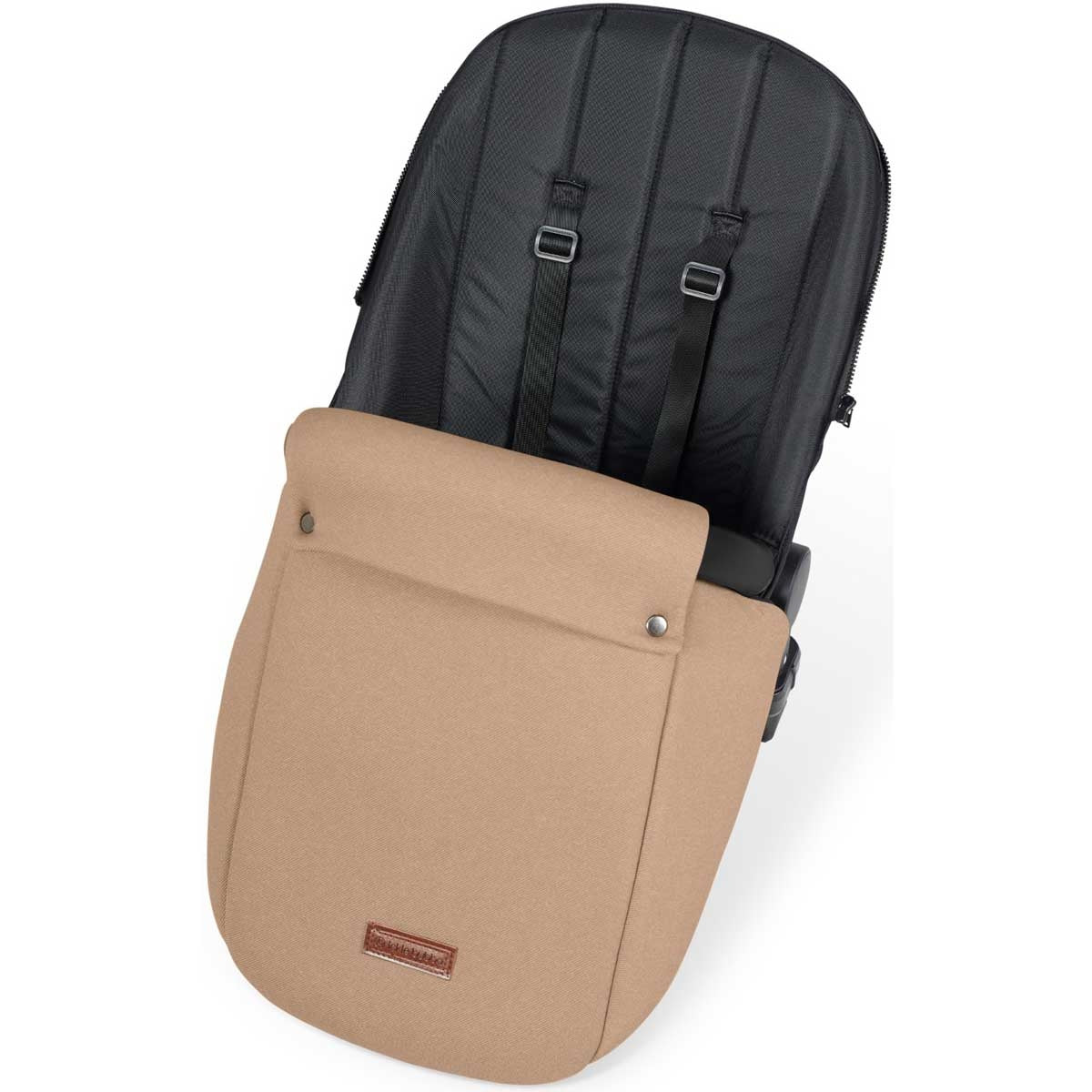 Ickle Bubba Stomp Luxe All-in-One Premium i-Size Travel System with ISOFIX Base, Black / Desert / Black