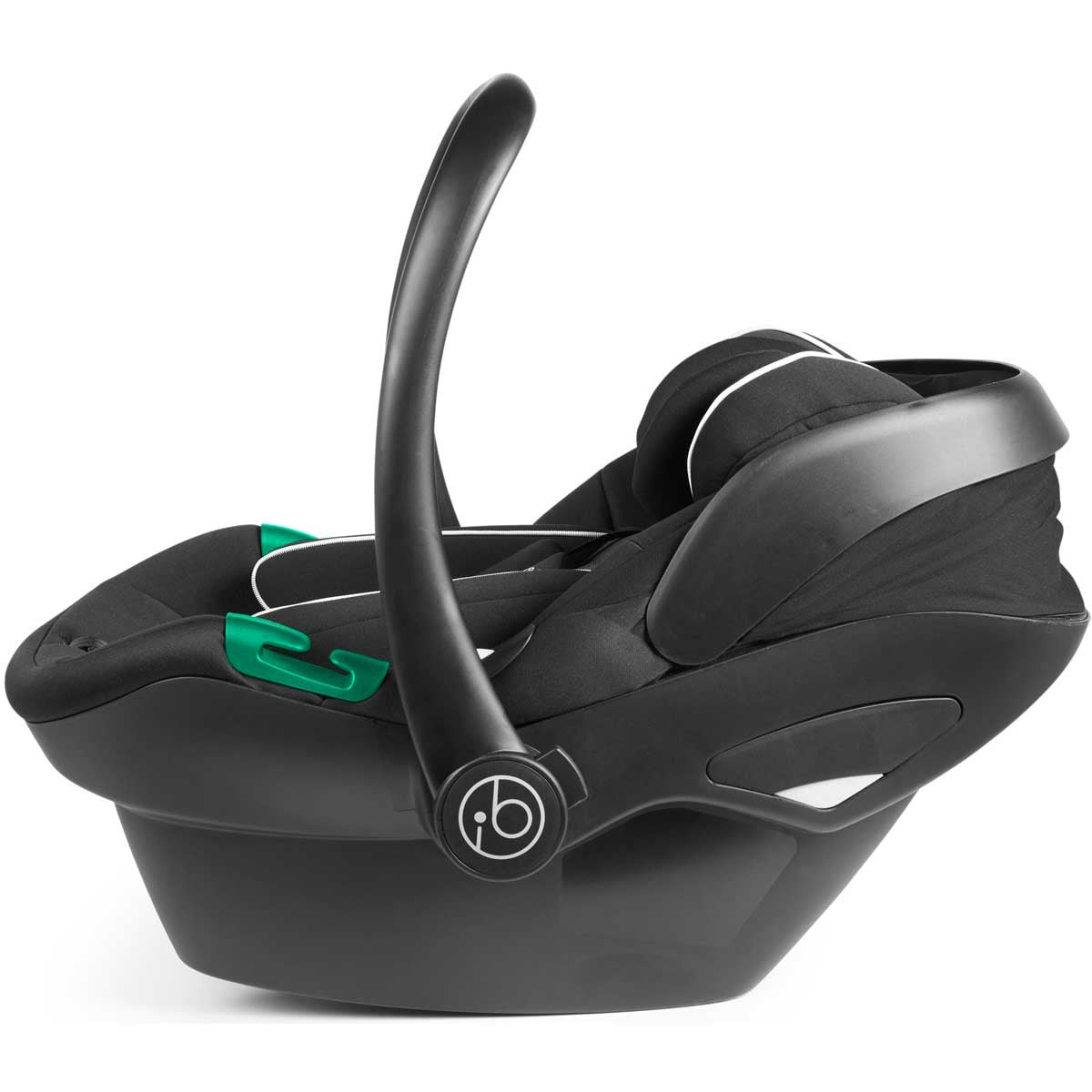 Ickle Bubba Stomp Luxe All-in-One Premium i-Size Travel System with ISOFIX Base, Black / Desert / Black