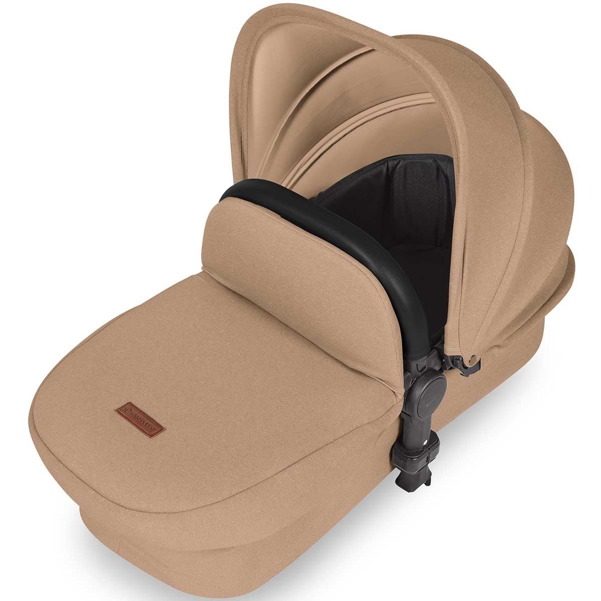 Ickle Bubba Stomp Luxe All-in-One Premium i-Size Travel System with ISOFIX Base, Black / Desert / Black