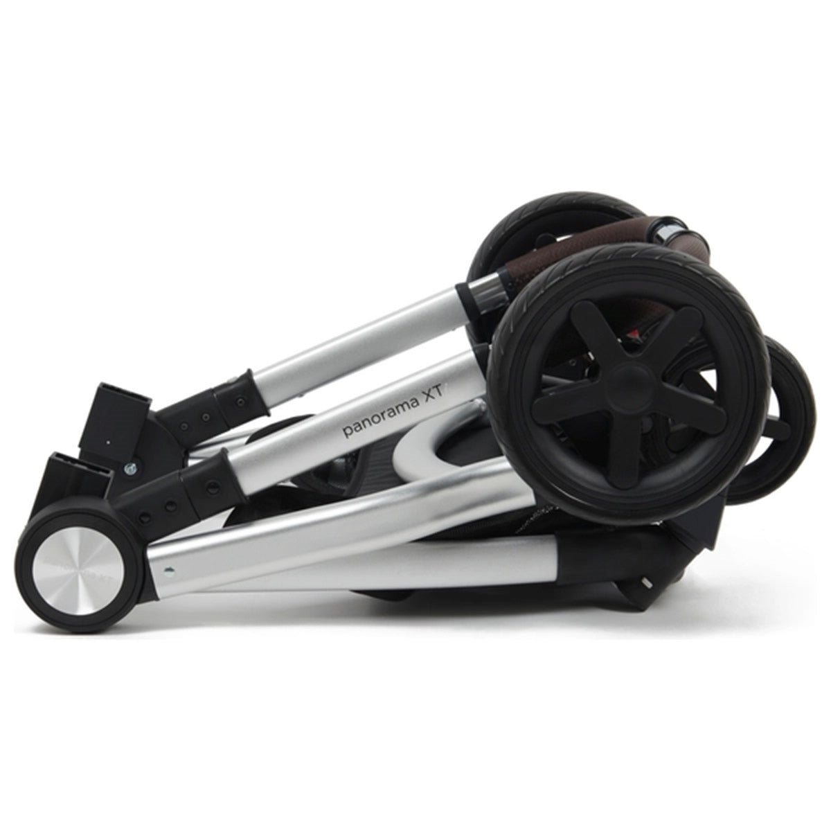 BabyLo Panorama XTi Premium Travel System & Starter Nursery Bundle including Isofix Base, Grey on Silver Chassis