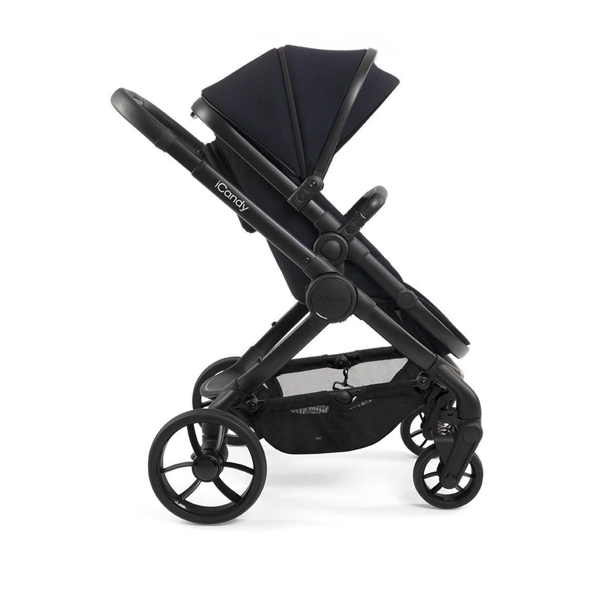 iCandy Peach 7 Premium iSize Travel System & Starter Nursery Bundle including Isofix Base, Black Edition