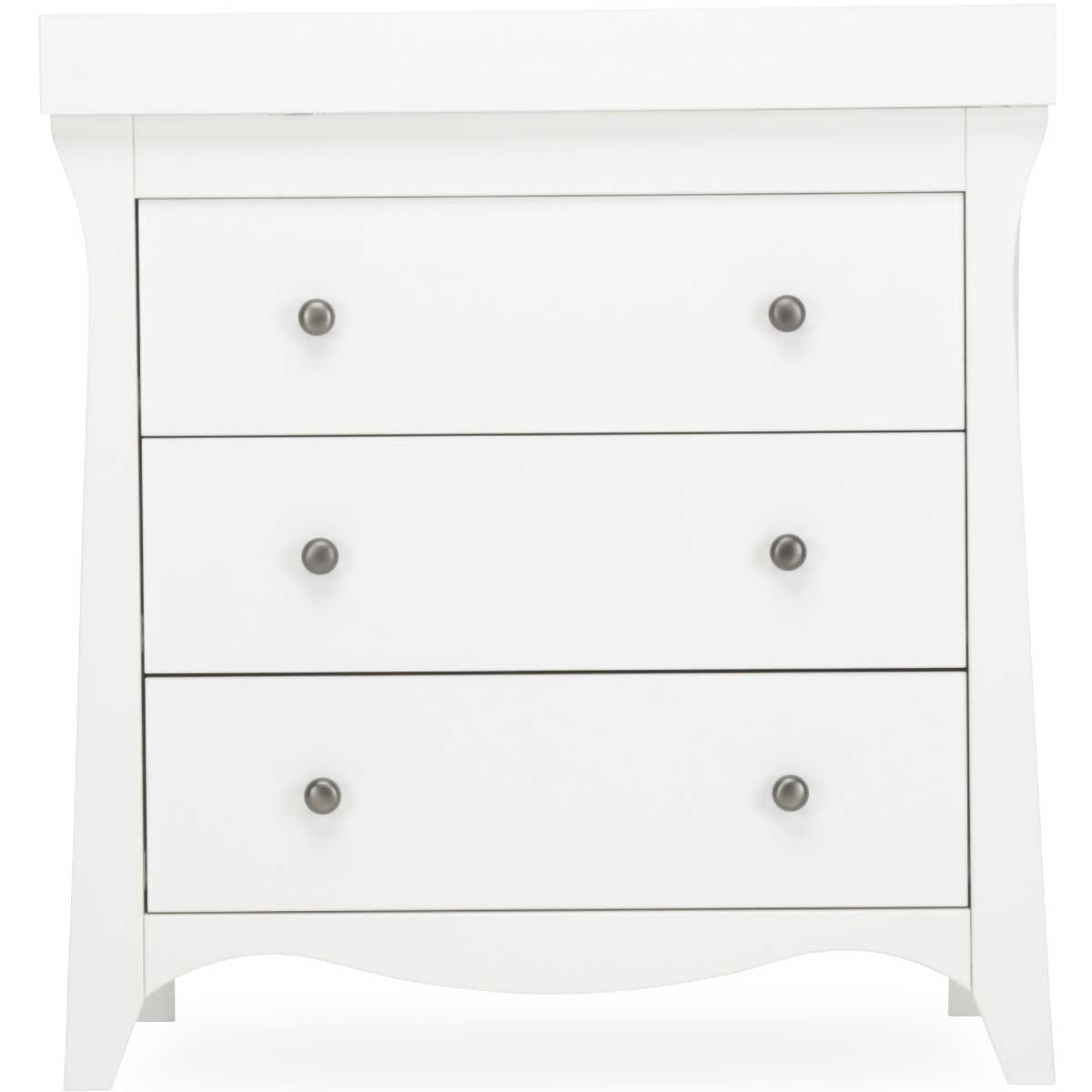 CuddleCo Clara 3 Drawer Dresser & Changer, White