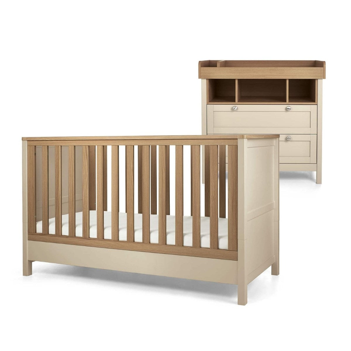Mamas & Papas Harwell 2 Piece Furniture Set (Cot Bed & Dresser Changer)
