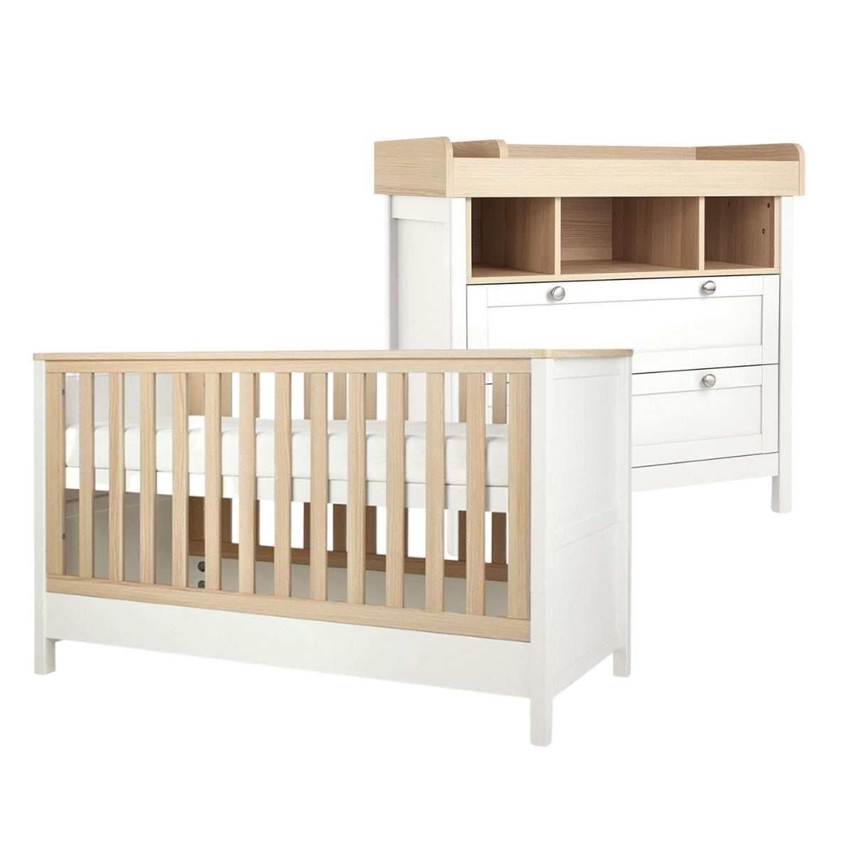 Mamas & Papas Harwell 2 Piece Furniture Set (Cot Bed & Dresser Changer)