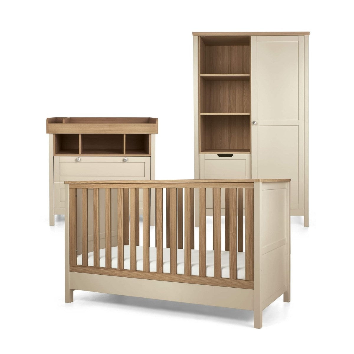 Mamas & Papas Harwell 3 Piece Furniture Range (Cot Bed, Dresser Changer & Wardrobe)