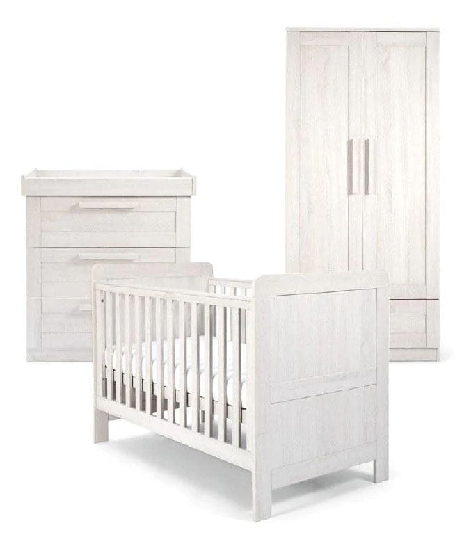 Mamas & Papas Atlas 3 Piece Furniture Set (Cot Bed, Dresser Changer & Wardrobe)