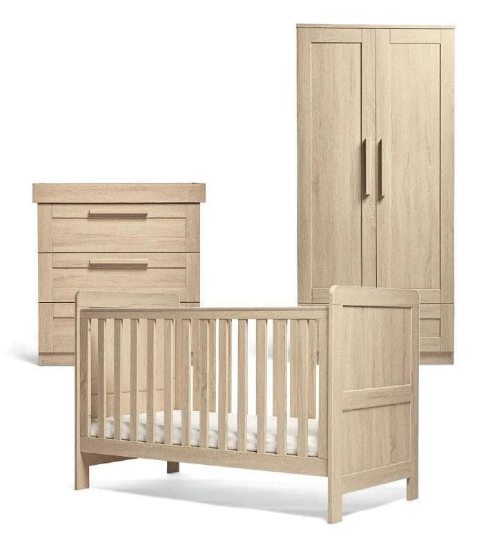 Mamas & Papas Atlas 3 Piece Furniture Set (Cot Bed, Dresser Changer & Wardrobe)